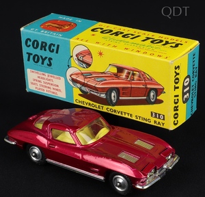 Corgi toys 310 corvette stingray ee889 front