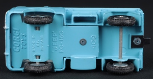 Corgi toys 409 forward control jeep ee901 base