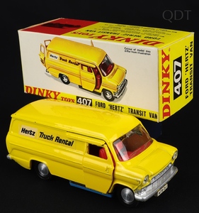 Dinky toys 407 ford hertz transit van ee993 front