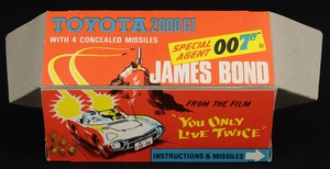 Corgi toys 336 james bond's toyota ee940 plinth