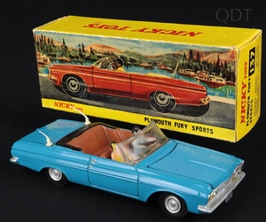Nicky dinky toys 137 plymouth fury sports ff186 front
