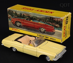Nicky dinky toys 137 plymouth fury ff288 front