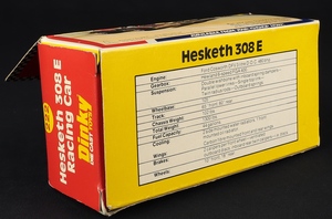 Dinky toys 222 hesketh 308e racing car ff323 box base