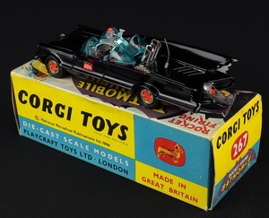 Corgi toys janet frazer catalogue 622093r tv related corgi ff341 batmobile back