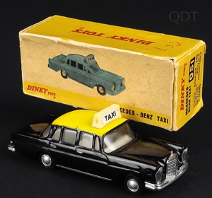 Indian dinky toys 051 mercedes benz taxi ff366 front