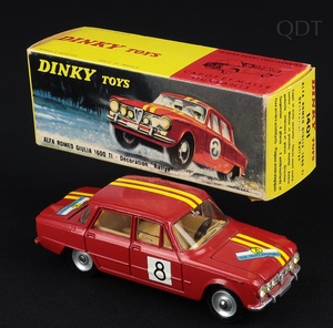 French dinky toys 1401 alfa romeo giulia rally ff409 front
