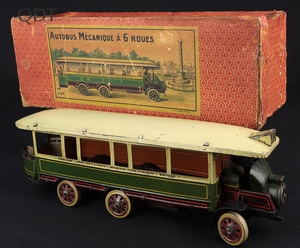 Jouets de paris autobus mecanique 6 roues ff418 front