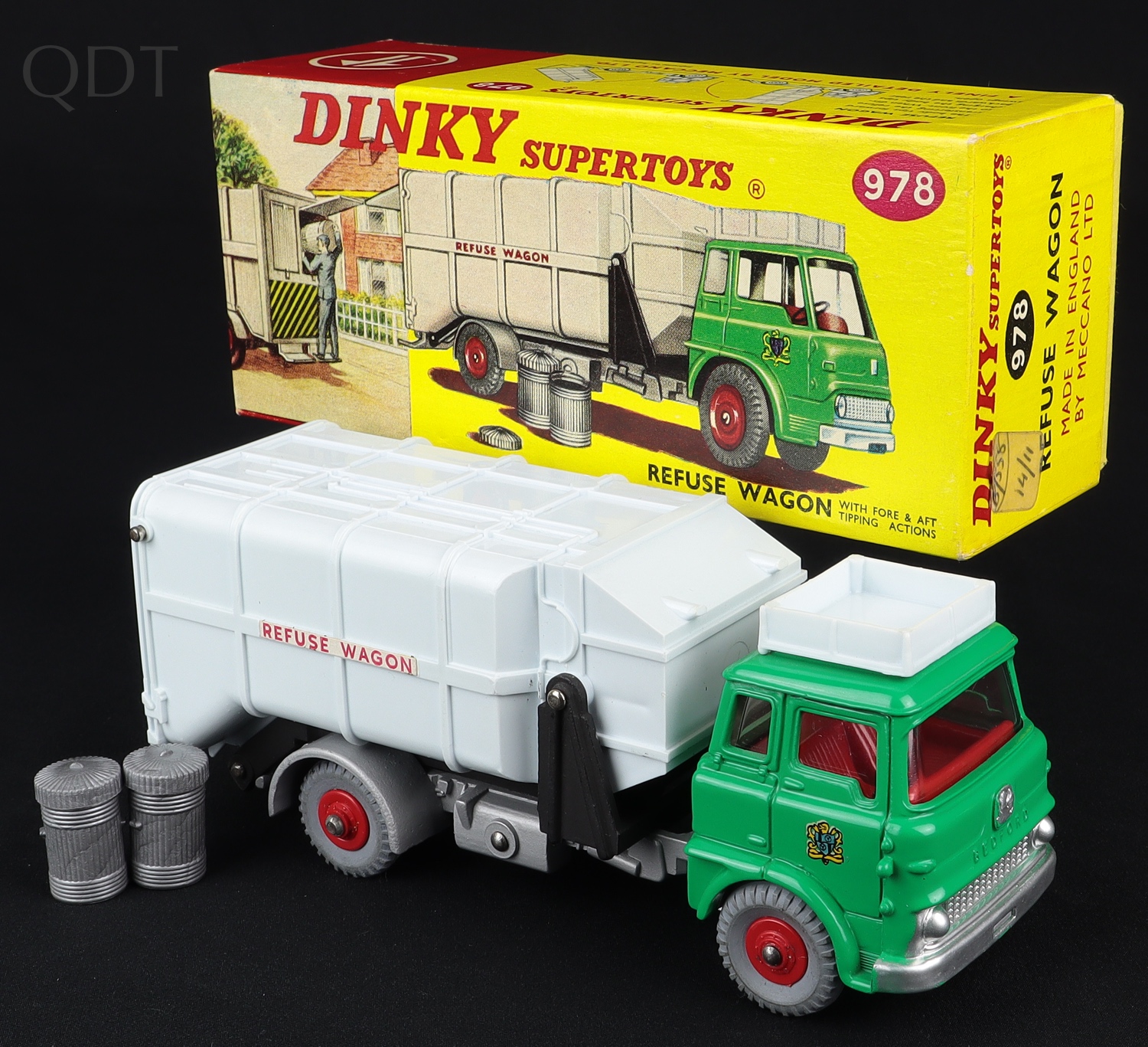 Dinky Toys 978 Camion Poubelle (Refuse Wagon) - Boîte D'Origine - État Neuf - Fabrication France
