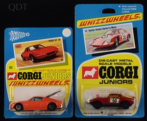 Corgi juniors 10 ford gt 70 11 austin healey ff554 front