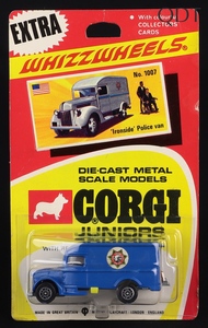 Corgi juniors 1007 ironside police van ff639 front