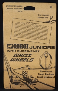 Corgi juniors 39 jaguar xj6 ff688 back