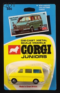 Corgi juniors 40 ford transit caravan ff727 front