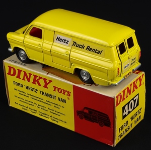 Dinky toys 407 ford hertz transit van ff731 back