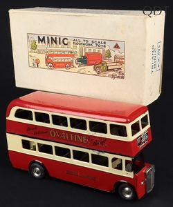 Tri ang minic 60m double deck bus ff733 front