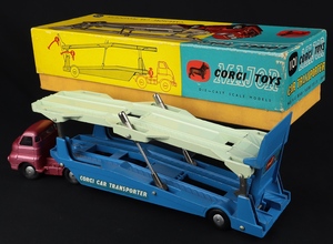 Corgi toys 1101 carrrimore car transporter cerise ff773 back