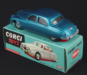 Corgi toys 208m jaguar 2.4 litre saloon ff774 back