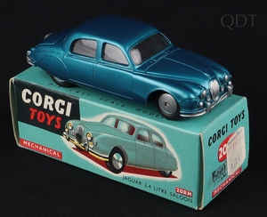 Corgi toys 208m jaguar 2.4 litre saloon ff774 front