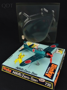 Dinky toys 739 a6m5 zero sen aeroplane ff788 front