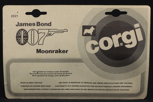 Corgi junior 2521 moonraker james bond 007 twin pack ff802 back