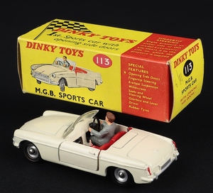 Dinky toys 113 mgb sports car ff807 back