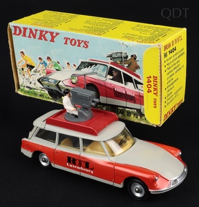 French dinky toys 1404 break id 19 citroen rtl luxembourg ff819 front
