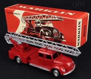 Marklin models 8023 magirus turntable fire engine ff826 front