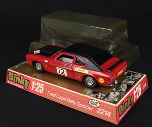 Dinky toys 2214 ford capri rally special ff853 back