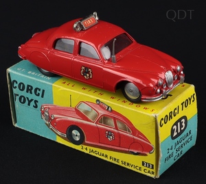 Corgi 213 2.4 Jaguar Fire Service Car - QDT