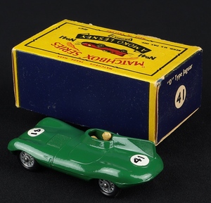 Matchbox models 41b d type jaguar ff873 back