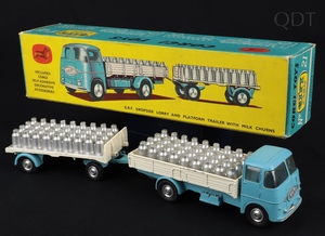 Corgi gift set 21 erf dropside lorry platform trailer milk churns ff889 front