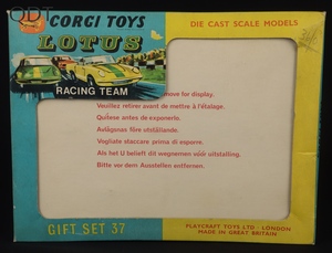 Corgi toys gift set 37 lotus racing team ff942 front
