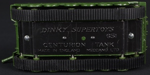 Dinky supertoys 651 centurion tank ff956 base