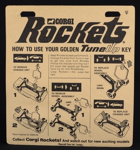 Corgi rockets 913 an aston martin db3 ff987 back