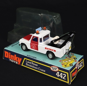 Dinky toys 442 landrover breakdown crane falck gg36 back