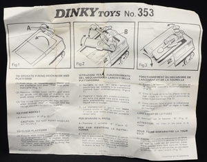 Dinky 353 shado 2 mobile  leaflet