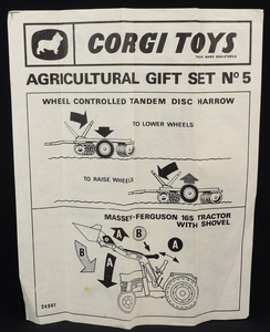Corgi toys gift set 5 agricultural gg94 lealfet 1