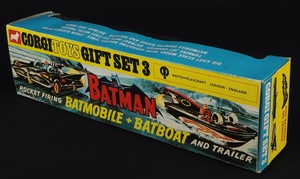 Corgi toys gift set 3 batmobile batboat red tyres gg98 back