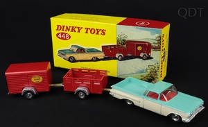 Dinky gift set 448 chevrolet pick up trailers gg154 front