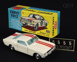 Corgi toys 325 ford mustang fastback competition model cc447 front