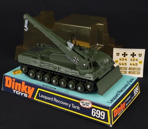 Dinky toys 699 leopard recovery tank gg238 front