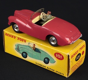 Dinky toys 101 sunbeam alpine sports gg297 back