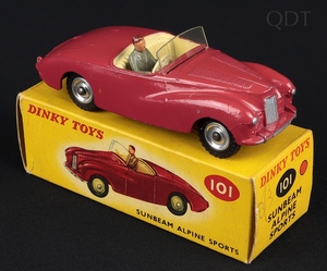 Dinky toys 101 sunbeam alpine sports gg297 front