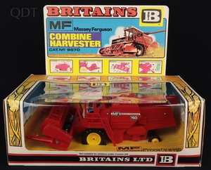 Britains 9570 massey ferguson combine harvester gg306 front