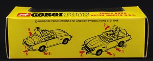 Corgi toys 270 james bond's aston martin gg389 box