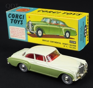 Corgi toys 224 bentley continental gg395 front