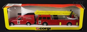 Corgi toys wiltshire fire brigade set gg359 front