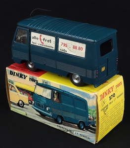 French dinky toys 570 peugeot van allo fret gg511 back