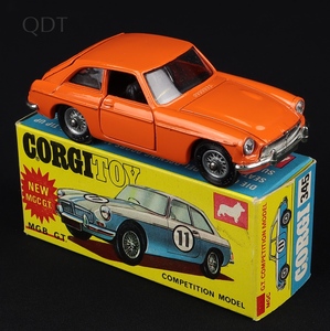 Corgi toys 345 mgc gt competition model gg578 front