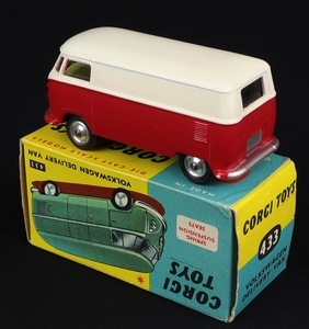 Corgi toys 433 volkswagen delivery van gg623 back