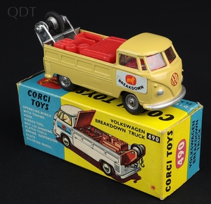 Corgi toys 490 volkswagen breakdown truck gg629 front